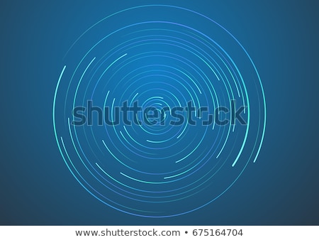 Zdjęcia stock: Blue Abstract Concentric Pattern