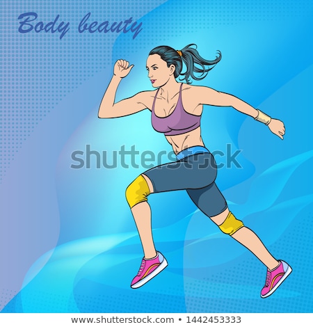 Stockfoto: Summer Sexy Girl Vector Illustration