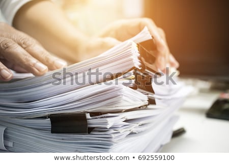 Foto stock: Paperwork