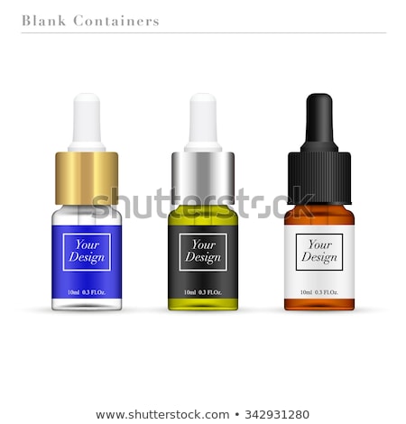 Zdjęcia stock: Bottle With Essence Oil Isolated On White