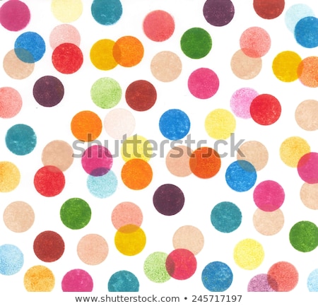 Zdjęcia stock: Blue And Yellow Polka Dots Background