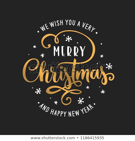 Stock photo: Merry Christmas Postcard