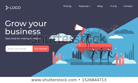 Stockfoto: Career Development Landing Page Template