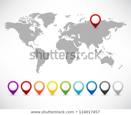 [[stock_photo]]: World Map Vector Illustration Isolated On Yellow Background