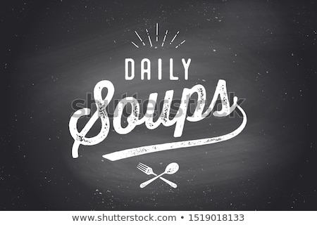 Stock foto: Daily Soups Lettering Wall Decor Poster Sign Quote