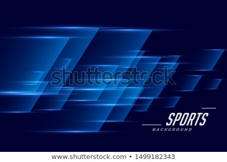 Stock foto: Blue Sports Background In Speed Effect Style