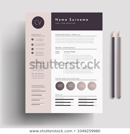 [[stock_photo]]: Minimalist Resume Cv Template