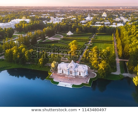 Stock fotó: View Of The Great Pond In Catherine Park Russia