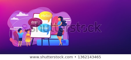 Foto stock: Programming Languages Learning Vector Concept Metaphor