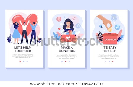 Stock photo: Volunteering Concept Landing Page