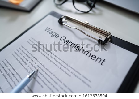 Сток-фото: Wage Garnishment