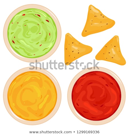 Stockfoto: Tomato Sauce And Tortilla Chips