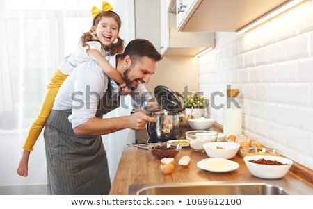 Stock photo: Happy Cook And Flour