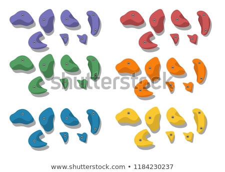 Foto stock: Vector Background For Rock Climbing