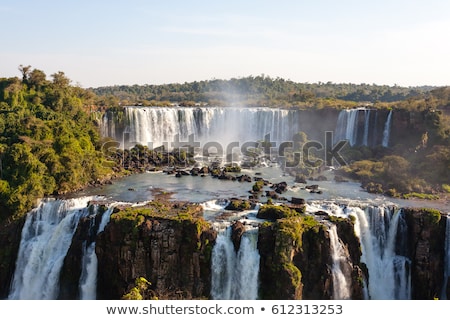 Stok fotoğraf: Iguassu Waterfall In South America Tropical Jungle