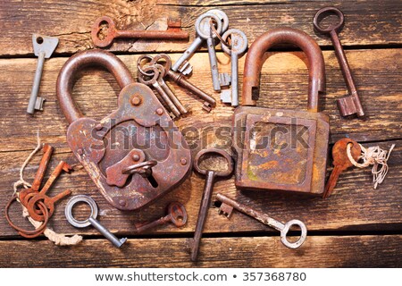 Stock photo: The Old Rusty Lock