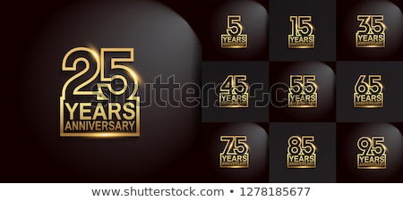 Stock photo: 5th Anniversary Celebration Card Template