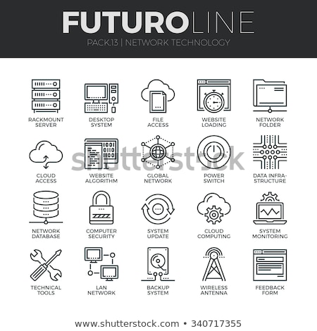 Foto d'archivio: Cloud Access Line Icon