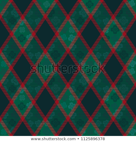 Stock photo: Decorative Diagonal Tartan Inspired Vector Seamless Pattern Background 6
