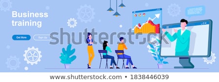 Foto stock: Business Coaching Header Or Footer Banner