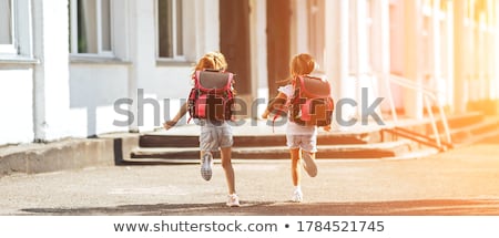 Stock fotó: Pupil Of Primary School With Backpack