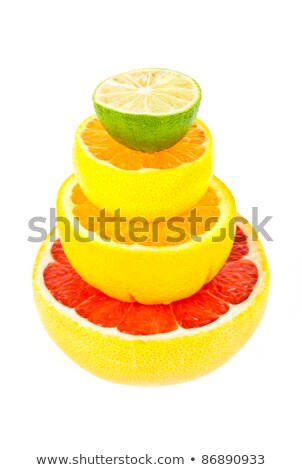 Stok fotoğraf: Vitamin C Overload Stacks Of Sliced Fruit