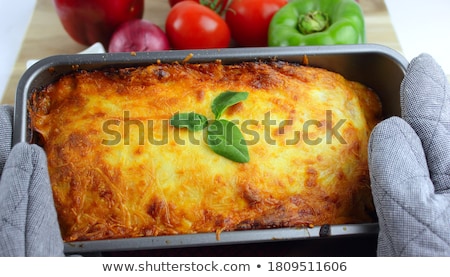 Stok fotoğraf: Home Made Lasagne