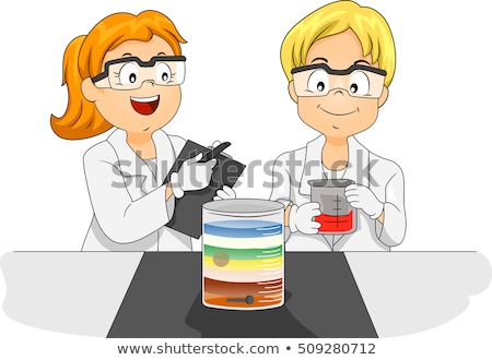 Stock foto: Kids Physics Study Density Lab