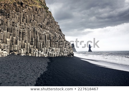 ストックフォト: Reynisfjara Beach And Cape Dyrholaey In Iceland