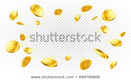 Stok fotoğraf: Lucky Money Coins Illustration