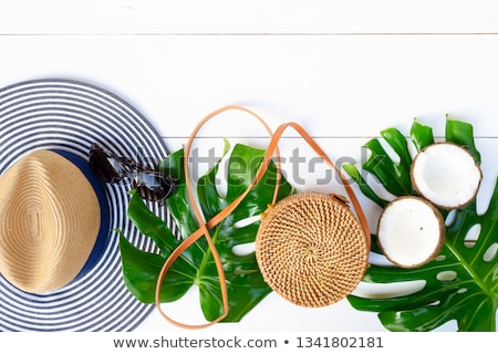 Foto stock: Summer Flat Lay Scenery With Swimsuit