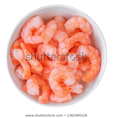 Stock photo: Steamed Tiger Shrimps