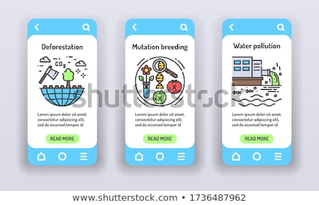 Foto stock: Environmental Problems Vector Onboarding