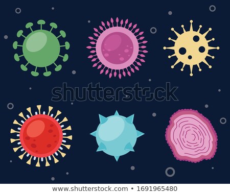 Stock foto: Microscopic Bacteria Or Virus Set In Many Shapes