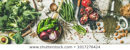 Stock fotó: Abundance Of Vegetable Fruit And Olive Oil