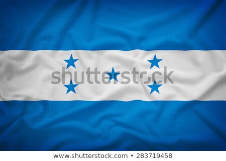 Foto d'archivio: Fabric Texture Of The Flag Of Honduras