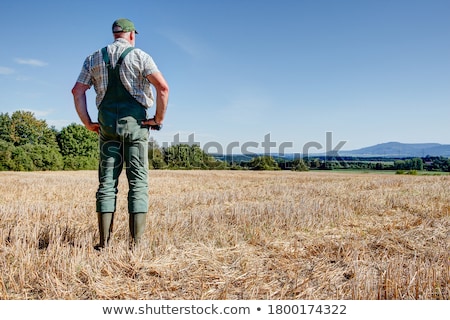 Zdjęcia stock: Old People Over Field Background