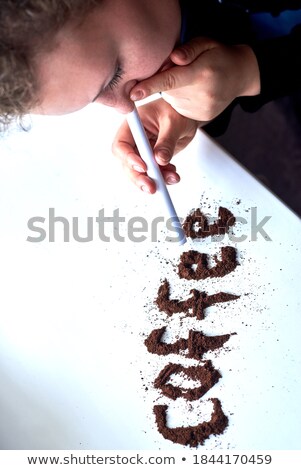 Stock foto: Woman Sniffing Drugs