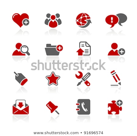 Tools Red Vector Icon Button Foto d'archivio © Palsur