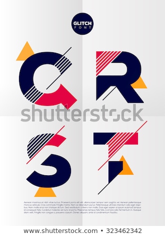 Stock photo: Vector Graphic Alphabet In A Set Contains Vibrant Colors And Mi