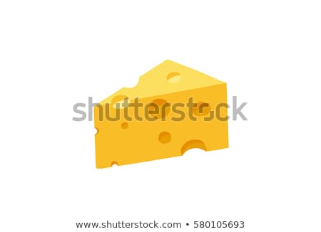 Foto stock: Italian Cheese Cartoon Isolated On White Background