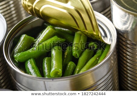 Stok fotoğraf: Green Beans In Aluminum Can