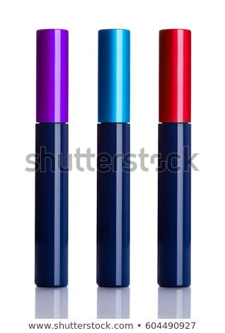 Mascara Containers Mix For Eyelashes On White Foto stock © DenisMArt