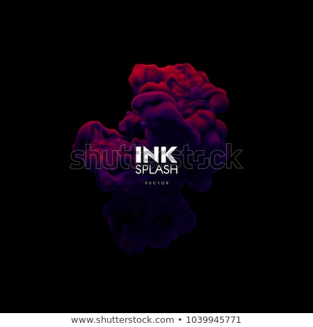 ストックフォト: Vector Realistic Smoke On Black Background