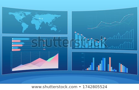 Foto stock: Concept Of Business Charts And Finance Visualisation