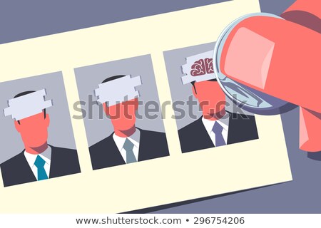 Stockfoto: Hands Business Man Scratch Card Illustration