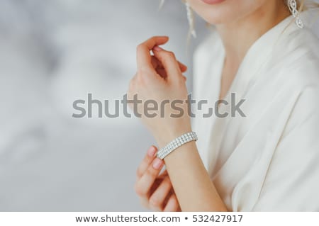 Zdjęcia stock: Pretty Young Woman With Bracelets