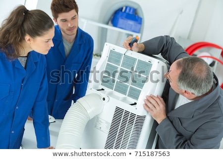 Stockfoto: Heating Ventilation And Air Conditioning Inspection