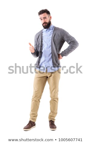 Stok fotoğraf: Funny Man On A White Background