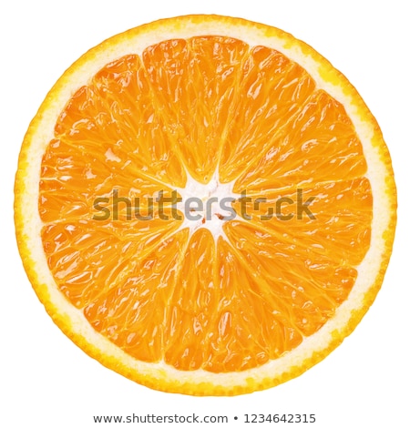 Сток-фото: Single Cross Section Of Orange